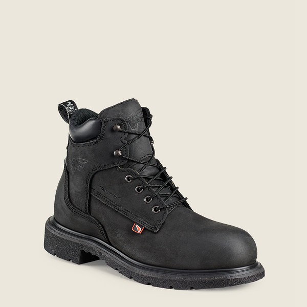 Red Wing Mens Safety Boots - Dynaforce® - 6-inch Waterproof Toe - Black - BTS263475